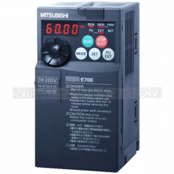 三菱變頻器FR-E720-0.1K日本原裝，電源三相220V,